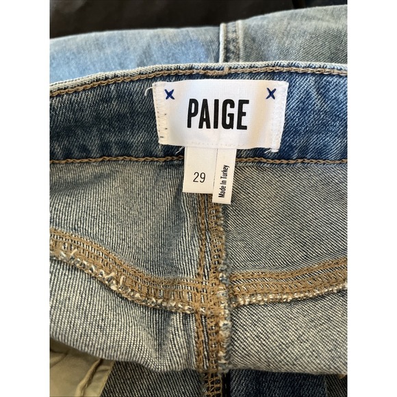 PAIGE Women's High Rise Jeans - Light Blue - Picture 7 of 9